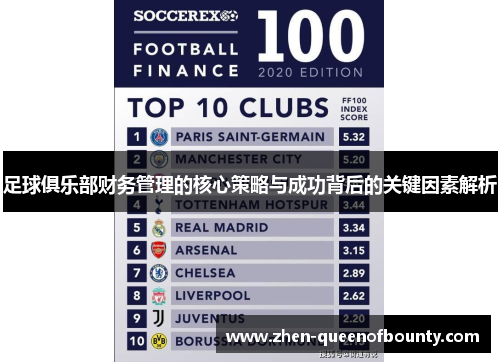 足球俱乐部财务管理的核心策略与成功背后的关键因素解析 足球俱乐部财务管理的核心策略与成功背后的关键因素解析
